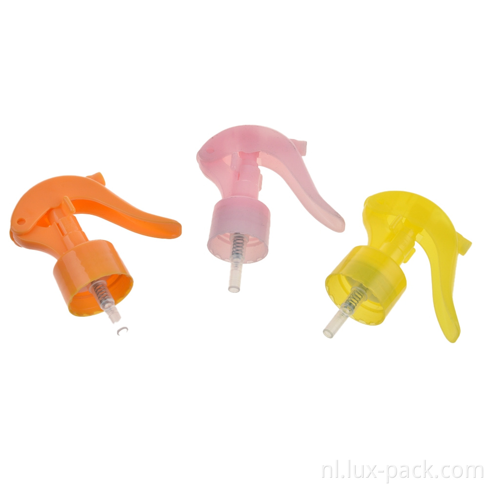 Plastic pompfles Dispenser Handmatige druk waterpomp sproeier tigger spuitfles spuitmondstuk mini trigger spuiter